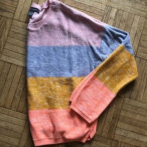 Color block sweater